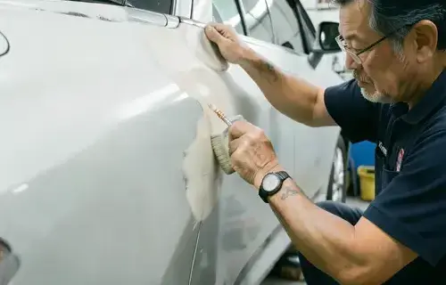 部分修理作業中